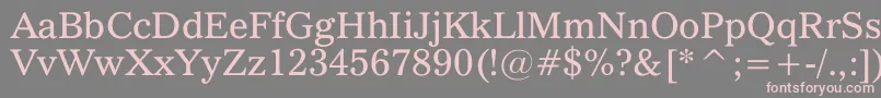 Шрифт QuoVadis – розовые шрифты на сером фоне