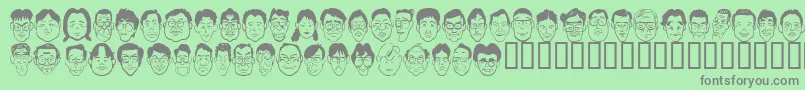 More about Sakabe People03 Font Sakabe People03 Font – Gray Fonts on Green Background