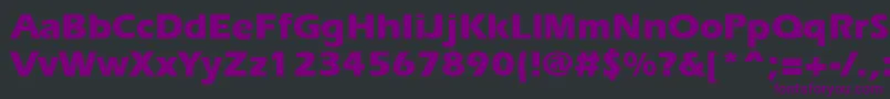 Ergoxb Font – Purple Fonts on Black Background