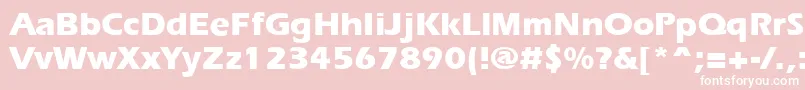 Ergoxb Font – White Fonts on Pink Background