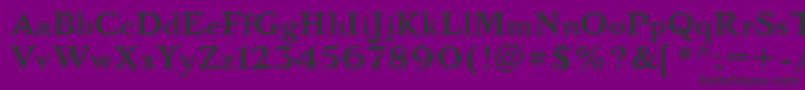 BazhanovcBold Font – Black Fonts on Purple Background