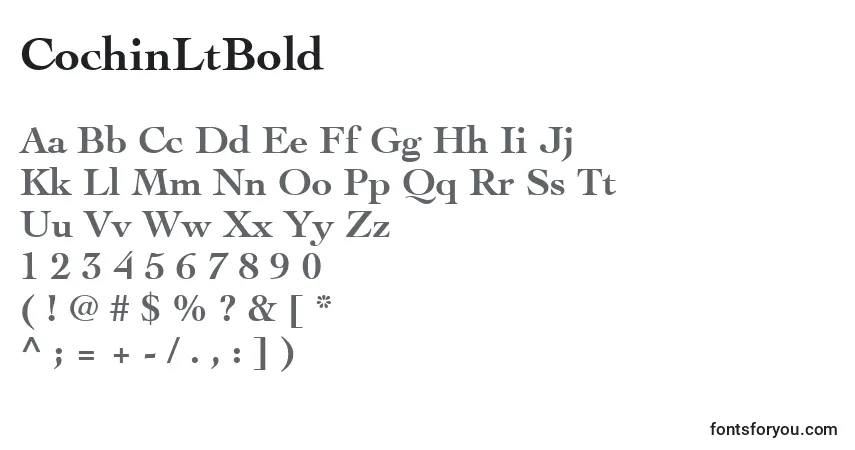 Шрифт CochinLtBold – алфавит, цифры, специальные символы
