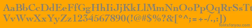 CochinLtBold Font – Gray Fonts on Orange Background