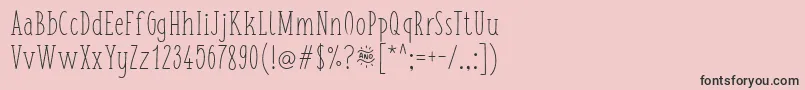 fuente FishchipsRegular – Fuentes Negras Sobre Fondo Rosa