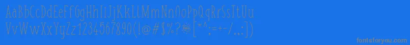 FishchipsRegular Font – Gray Fonts on Blue Background