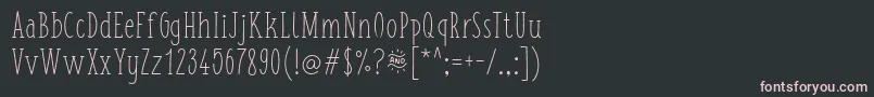 Шрифт FishchipsRegular – розовые шрифты на чёрном фоне