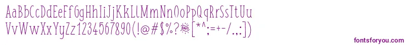 FishchipsRegular Font – Purple Fonts on White Background