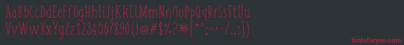 fuente FishchipsRegular – Fuentes Rojas Sobre Fondo Negro