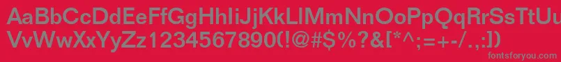 LayoutSsi Font – Gray Fonts on Red Background