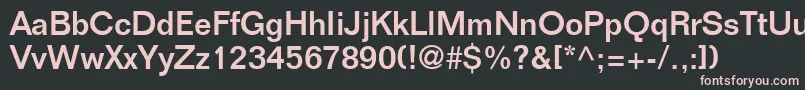 LayoutSsi Font – Pink Fonts on Black Background
