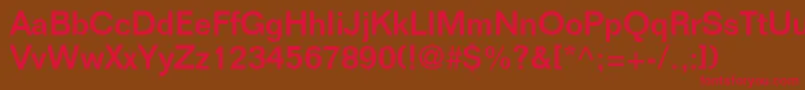 LayoutSsi Font – Red Fonts on Brown Background