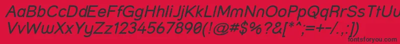 Streeti Font – Black Fonts on Red Background