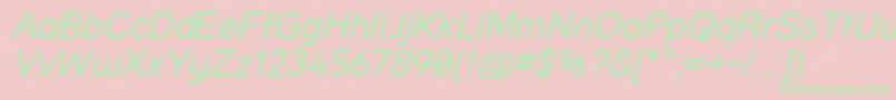 Streeti Font – Green Fonts on Pink Background