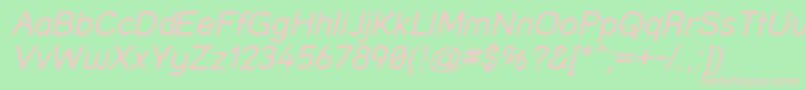 Streeti Font – Pink Fonts on Green Background