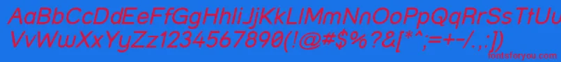 Streeti Font – Red Fonts on Blue Background