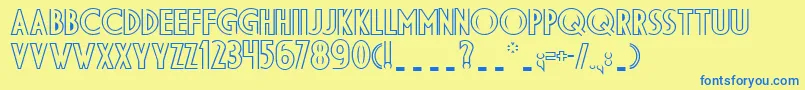 More about Dsdid Font Dsdid Font – Blue Fonts on Yellow Background
