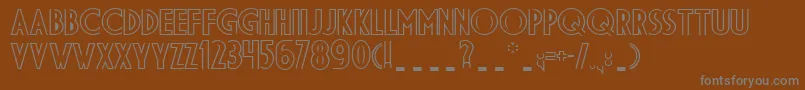 Шрифт Dsdid – серые шрифты на коричневом фоне