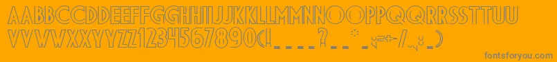 Dsdid Font – Gray Fonts on Orange Background