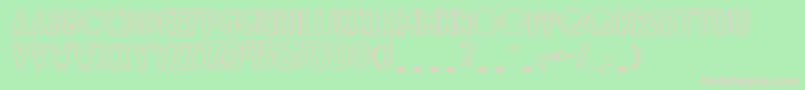 Dsdid Font – Pink Fonts on Green Background