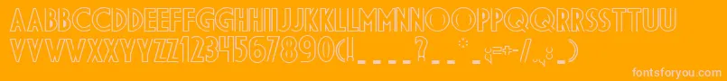 Dsdid Font – Pink Fonts on Orange Background