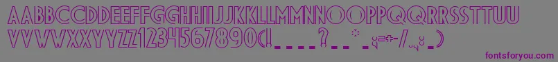 Шрифт Dsdid – фиолетовые шрифты на сером фоне