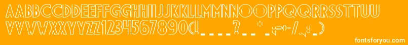 Dsdid Font – White Fonts on Orange Background