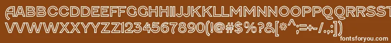 FenwickOutline Font – White Fonts on Brown Background