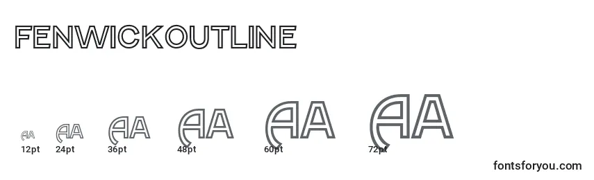 Размеры шрифта FenwickOutline