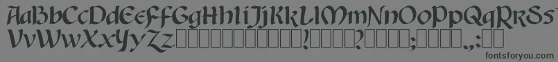 Auntjudy Font – Black Fonts on Gray Background