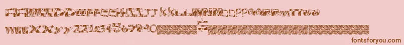 Specialbrand Font – Brown Fonts on Pink Background