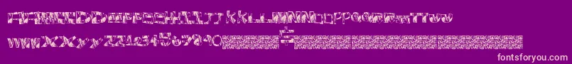 Specialbrand Font – Pink Fonts on Purple Background