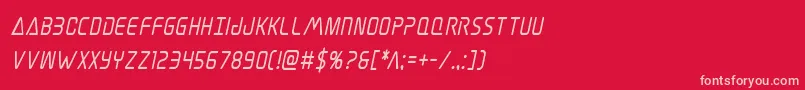 Elitedangerboldcondital Font – Pink Fonts on Red Background