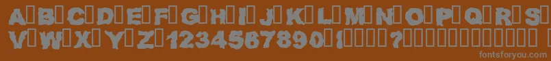 Rednz Font – Gray Fonts on Brown Background