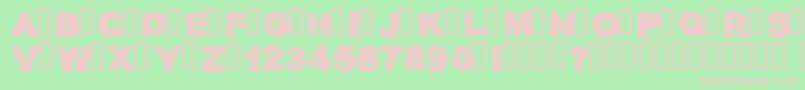 Rednz Font – Pink Fonts on Green Background