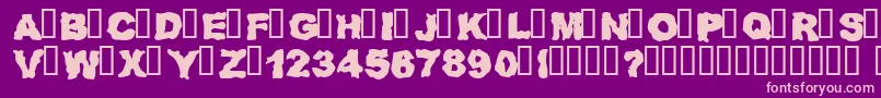 Rednz Font – Pink Fonts on Purple Background
