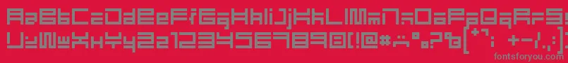 EliotType Font – Gray Fonts on Red Background