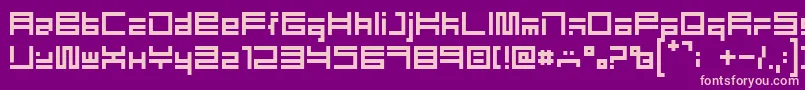 EliotType Font – Pink Fonts on Purple Background