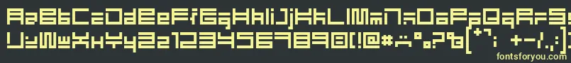 EliotType Font – Yellow Fonts on Black Background