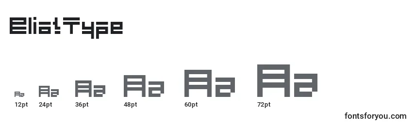 EliotType Font Sizes