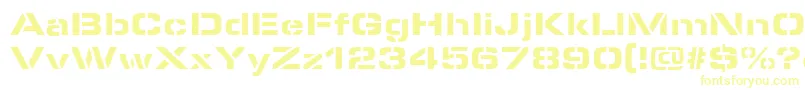 MicrostencilBlackRegular Font – Yellow Fonts