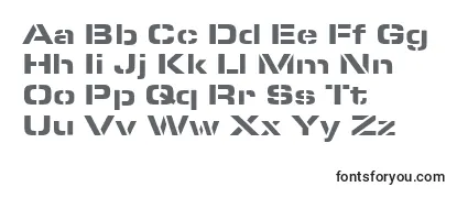 MicrostencilBlackRegular Font