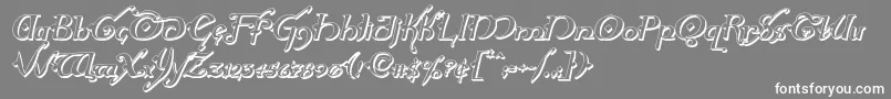 Hollyjingle3Dital Font – White Fonts on Gray Background