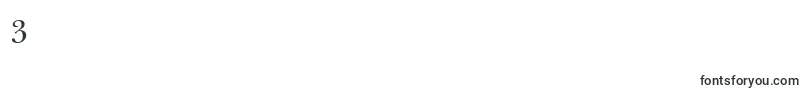ItcNewBaskervilleSmallCapsOldStyleFigures Font – Fonts for Digit 3