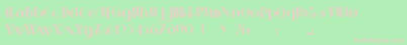 Sarsapar Font – Pink Fonts on Green Background