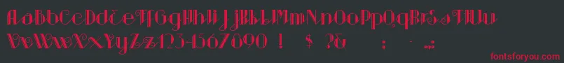 Sarsapar Font – Red Fonts on Black Background