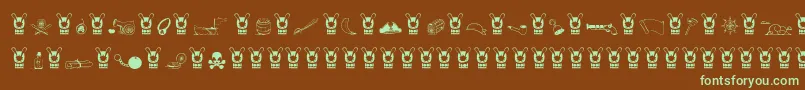 More about Pirats Font Pirats Font – Green Fonts on Brown Background