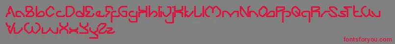 ZoomingTrack Font – Red Fonts on Gray Background