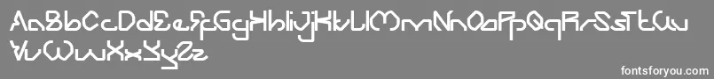 ZoomingTrack Font – White Fonts on Gray Background