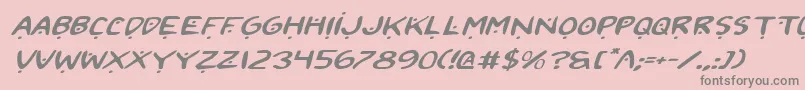 More about 2toon2ExpandedItalic Font 2toon2ExpandedItalic Font – Gray Fonts on Pink Background