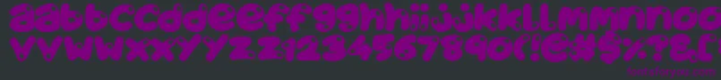 JuicyFruity Font – Purple Fonts on Black Background